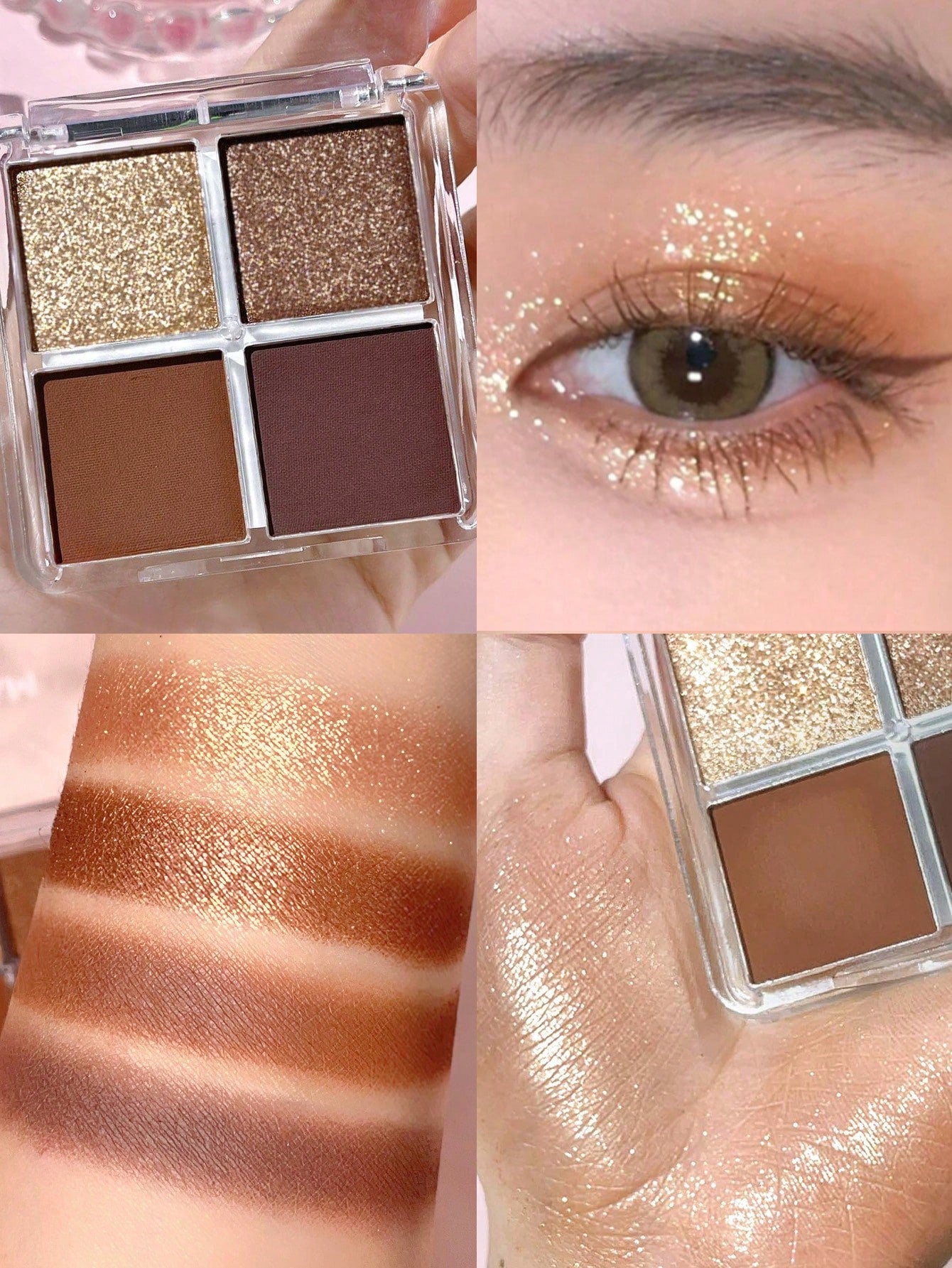 SHEGLAM Higher Self eyeshadow swatches on skin