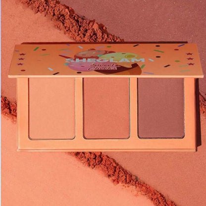 SheGlam Blush Trio palette open view