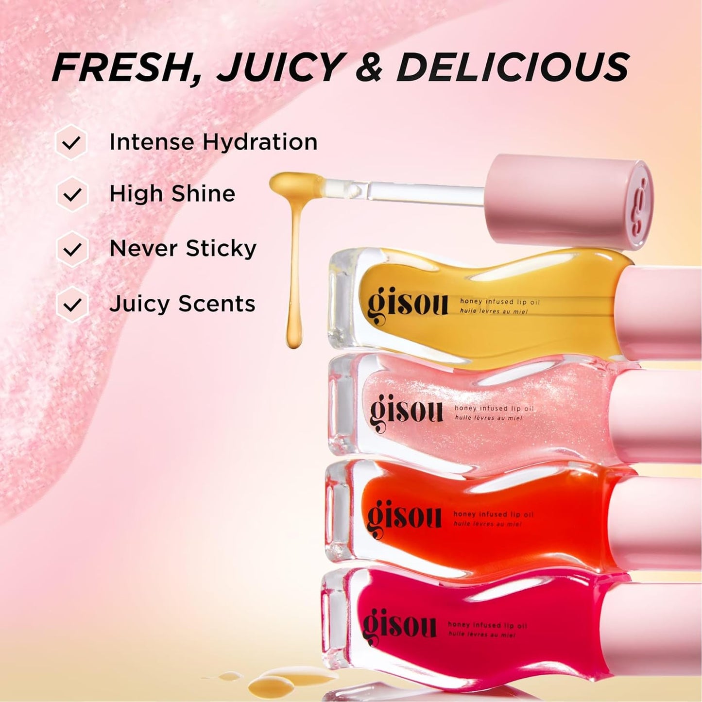 Gisou Honey Infused Lip Oil – Nourishing Shine
