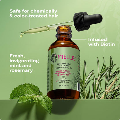 Mielle Rosemary & Mint Hair Oil – Strengthening Care