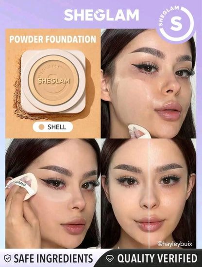 SHEGLAM Powder Foundation compact open view