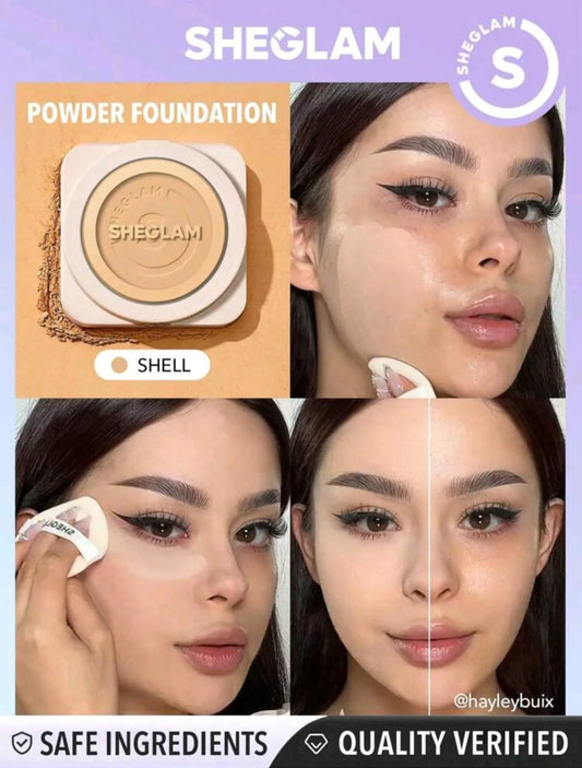 SHEGLAM Powder Foundation compact open view