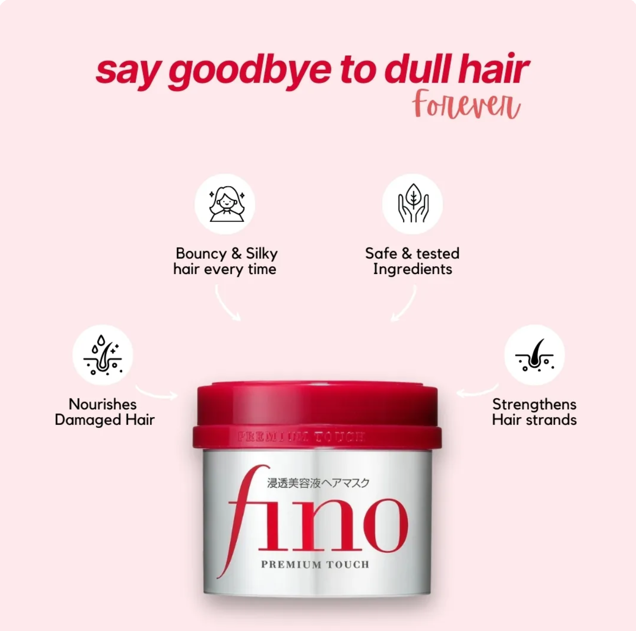 Fino Premium Touch Hair Mask texture on hand