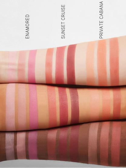 SheGlam blush swatches on skin
