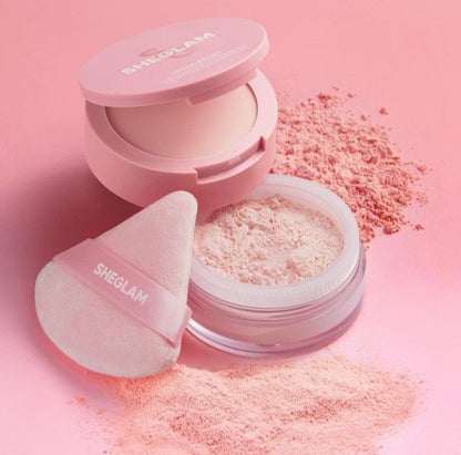 SheGlam Setting Powder jar open view